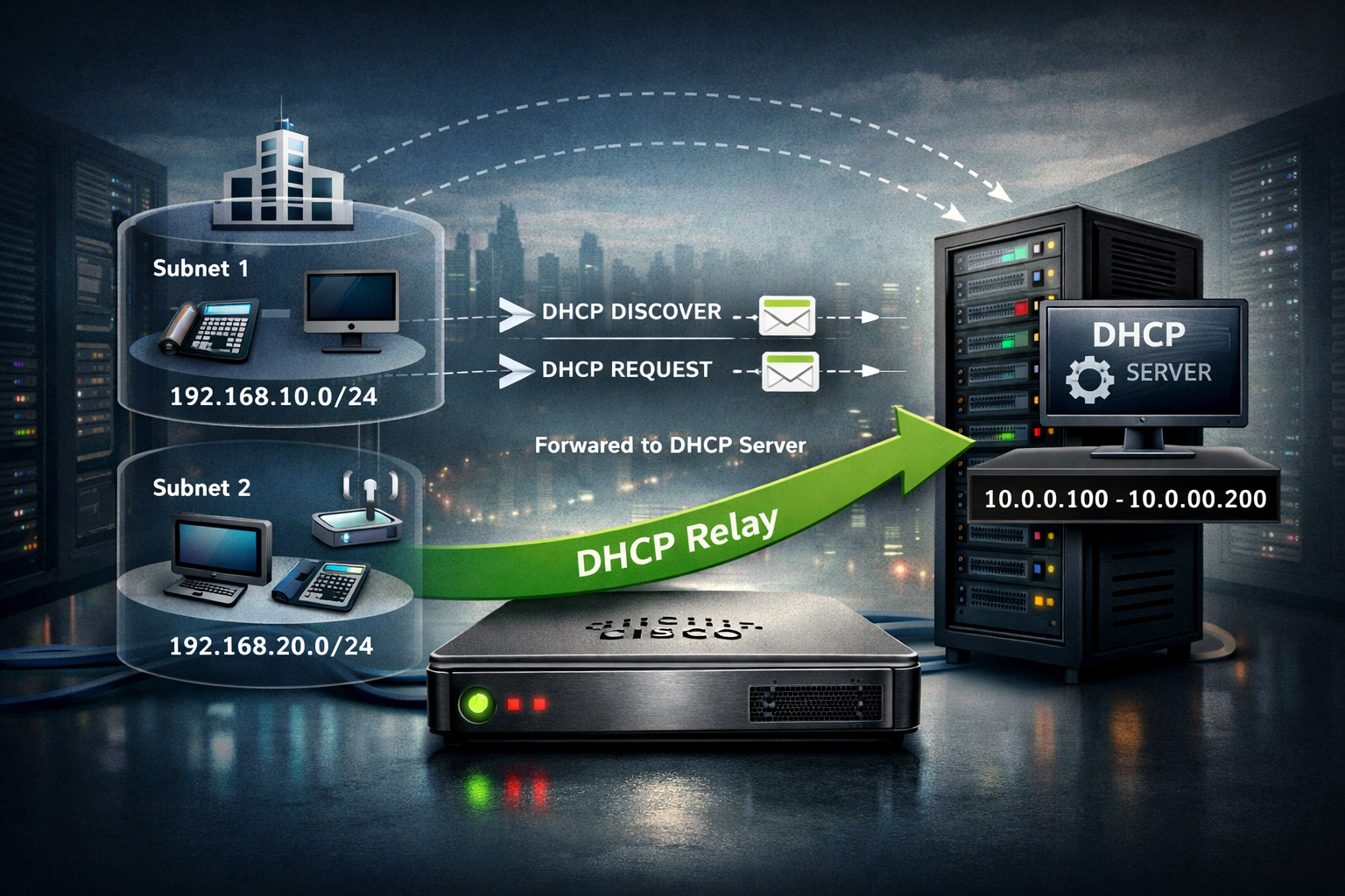 Cisco IOS DHCP Relay Agent Configuration