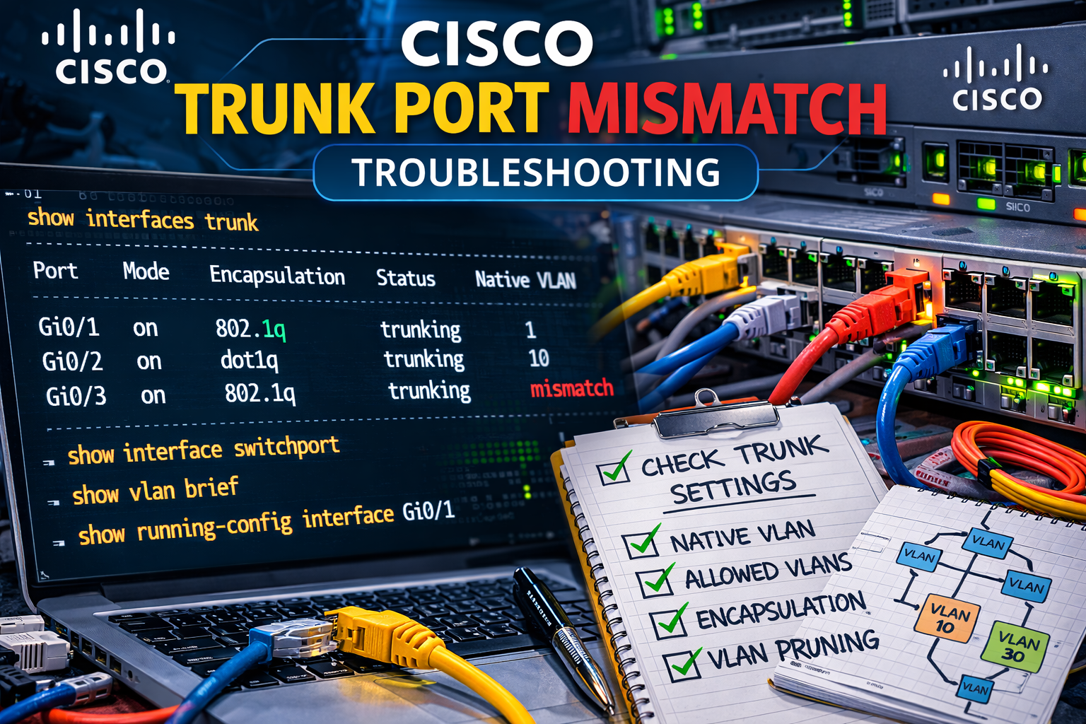 Cisco Trunk Port Mismatch Troubleshooting