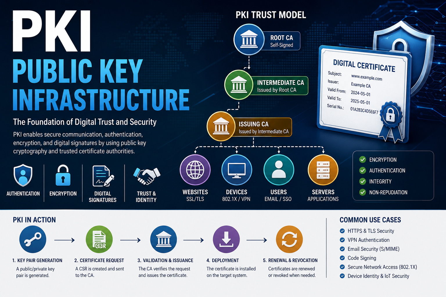 PKI Public Key Infrastructure Explained: Certificates, Certificate Authorities, and Digital Trust