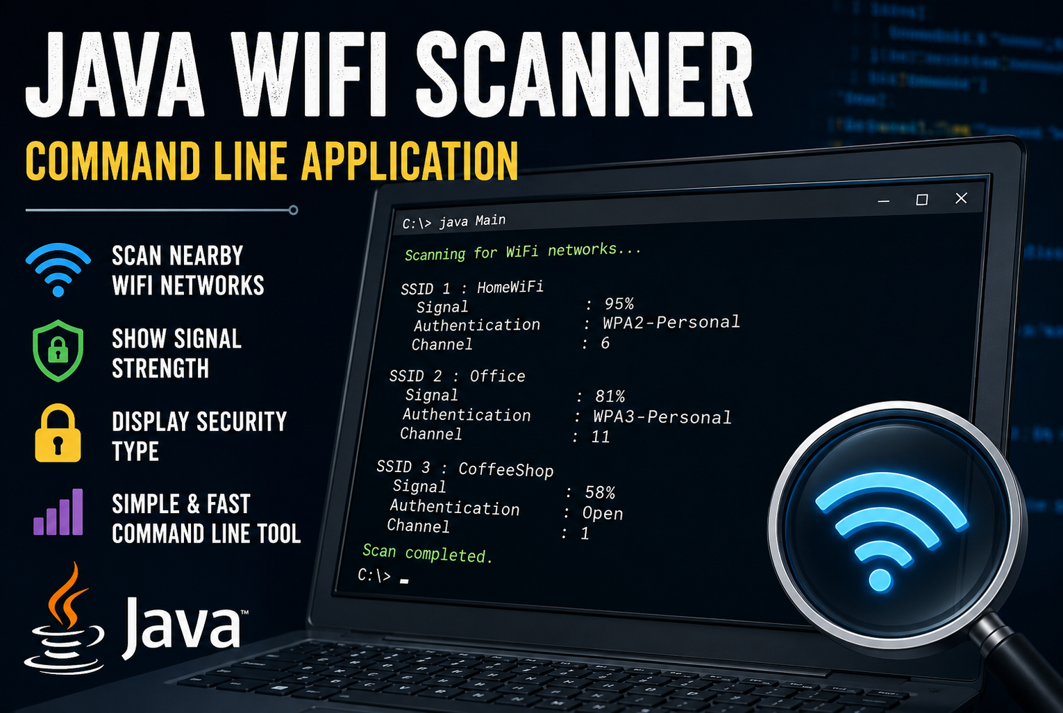 Build a Java WiFi Scanner Using ProcessBuilder